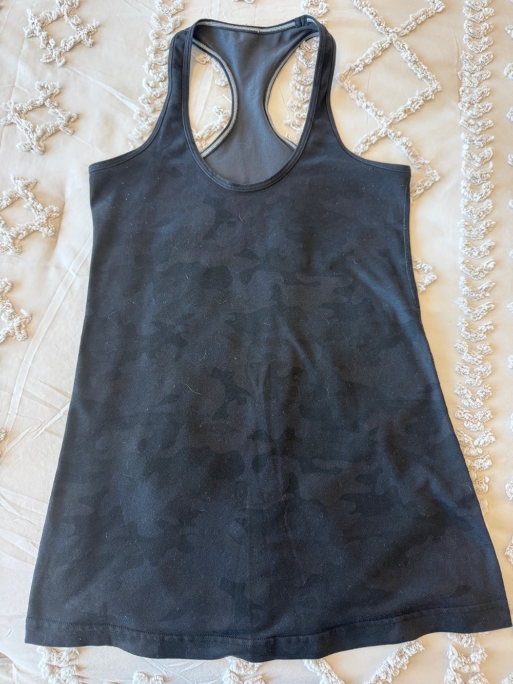 lululemon athletica Black Camo Racerback Tank